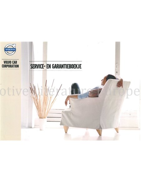 2013 VOLVO GARANTIE & WARTUNGSHEFT NIEDERLÄNDISCH