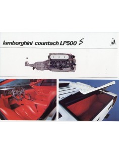 1982 LAMBORGHINI COUNTACH LP500 S BROCHURE 2
