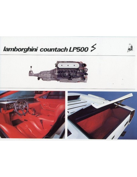 1982 LAMBORGHINI COUNTACH LP500 S BROCHURE