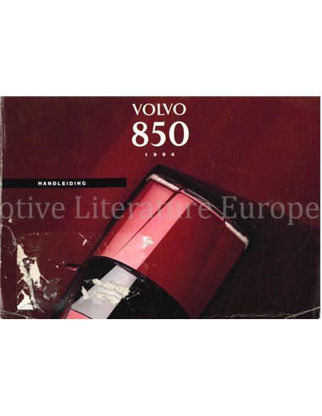 1994 VOLVO 850 OWNERS MANUAL DUTCH
