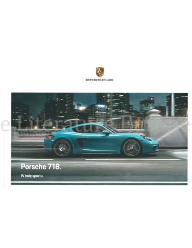 2020 PORSCHE 718 BOXTER | 718 CAYMAN HARDBACK BROCHURE POLISH