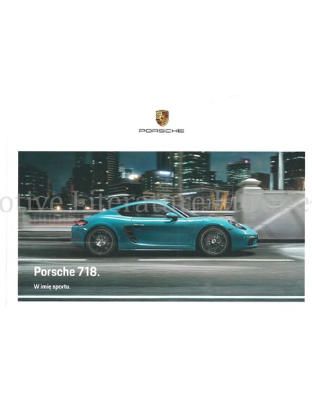 2020 PORSCHE 718 BOXTER | 718 CAYMAN HARDBACK BROCHURE POLISH