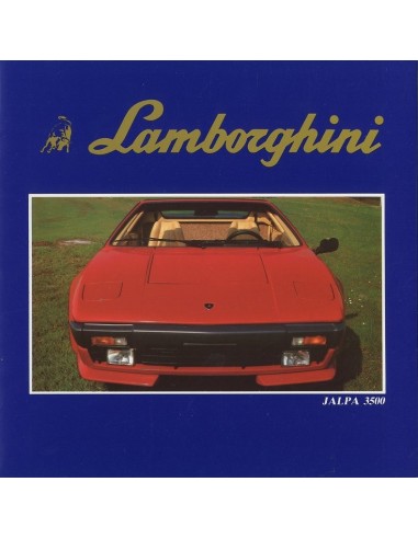1981 LAMBORGHINI JALPA 3500 BROCHURE