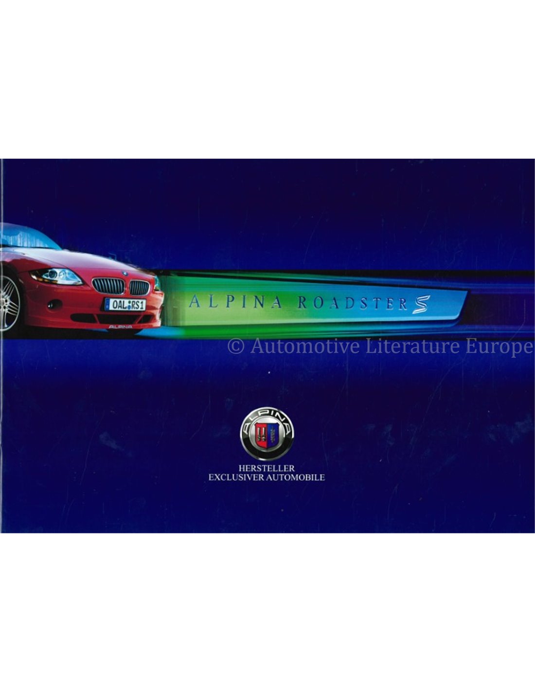 2003 BMW ALPINA ROADSTER S BROCHURE GERMAN