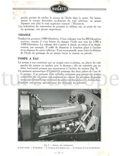 1934 - 1940 BUGATTI TYP 57 BETRIEBSANLEITUNG FRANZÖSISCH 2