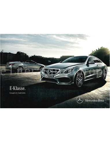 2014 MERCEDES BENZ E-KLASSE PROSPEKT NIEDERLÄNDISCH