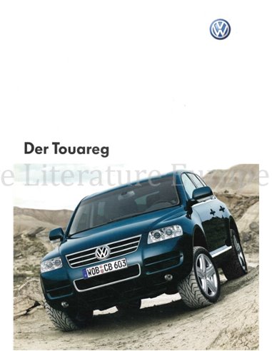 2003 VOLKSWAGEN TOUAREG BROCHURE GERMAN