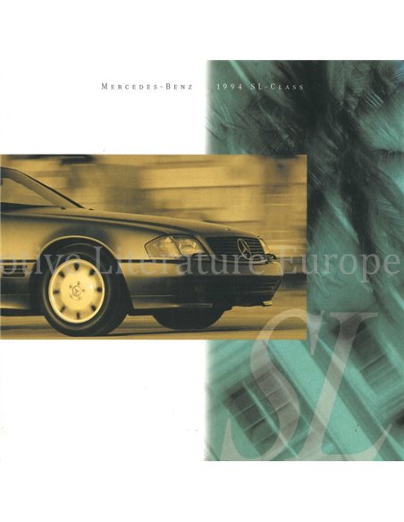 1994 MERCEDES BENZ SL KLASSE PROSPEKT ENGLISCH (USA)