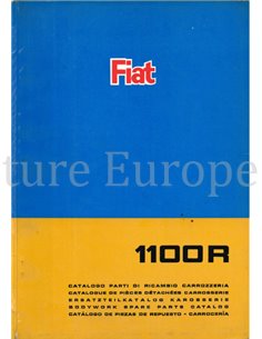 1967 FIAT 1100 R CARROSSERIE ONDERDELENHANDBOEK 
