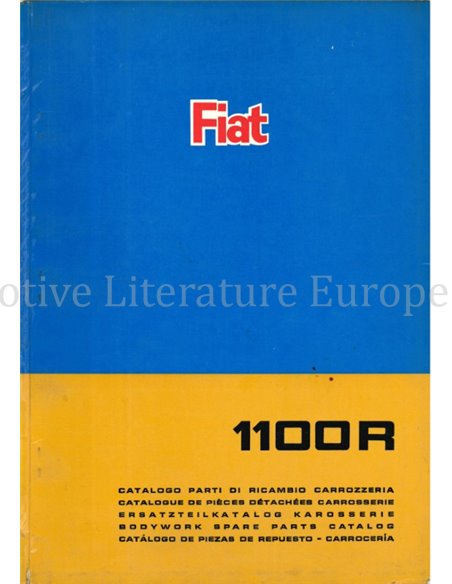 1969 FIAT 1100 R ERSATZTEILKATALOG KAROSSERIE