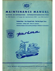 1955 NSU PRIMA WERKPLAATSHANDBOEK MULTI