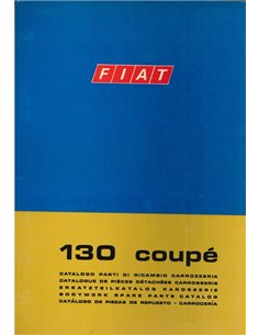 1971 FIAT 130 COUPÉ CARROSSERIE ONDERDELENHANDBOEK