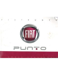2014 FIAT PUNTO INSTRUCTIEBOEKJE ENGELS