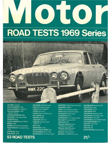 MOTOR, ROAD TESTS 1969 SERIES 