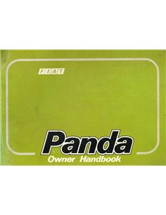 1986 FIAT PANDA OWNERS MANUAL DUTCH