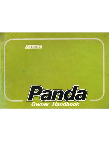 1986 FIAT PANDA OWNERS MANUAL DUTCH