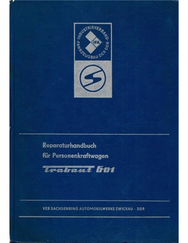 1974 TRABANT 601 WERKSTATTHANDBUCH DEUTSCH
