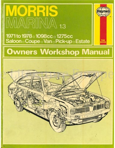 1971 -1978 MORRIS MARINA 1.3: 1098 cc | 1275 cc REPARATURANLEITUNG ENGLISCH