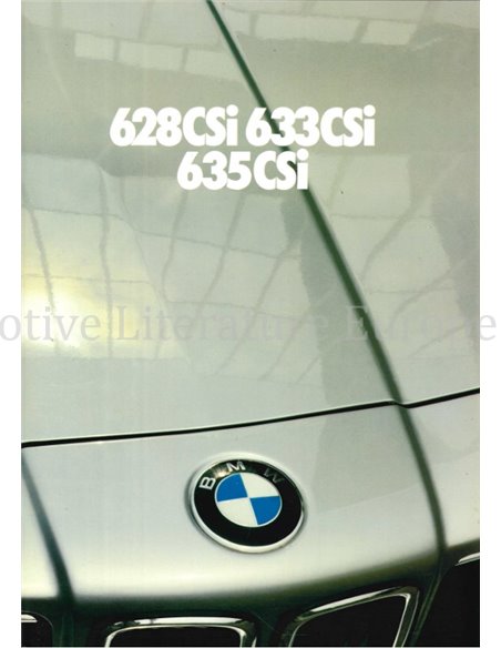 1981 BMW 6 SERIE BROCHURE NEDERLANDS
