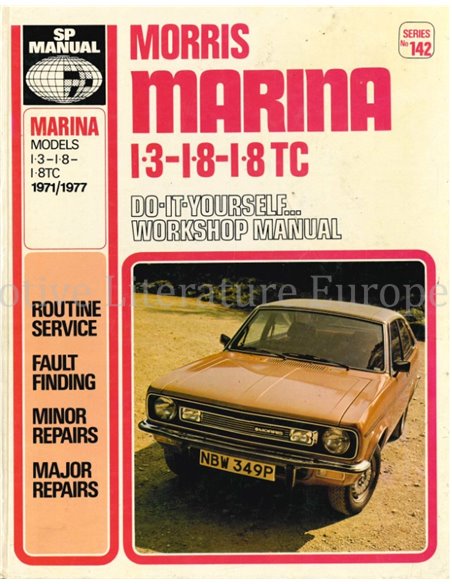 1971 -1977 MORRIS MARINA 1.3 | 1.8 | 1.8 TC REPAIR MANUAL ENGLISH