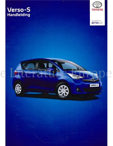 2013 TOYOTA VERSO-S INSTRUCTIEBOEKJE NEDERLANDS