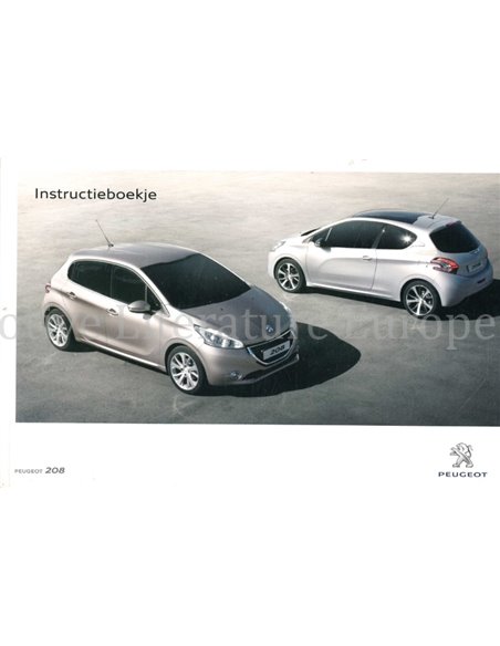 2011 PEUGEOT 208 OWNERS MANUAL DUTCH