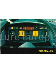 1976 CITROEN CX BETRIEBSANLEITUNG NIEDERLÄNDISCH