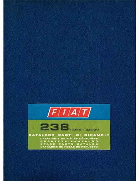 1972 FIAT 238 SPARE PARTS BODYWORK CATALOG
