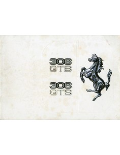 1977 FERRARI 308 GTS GTB BROCHURE 147/77