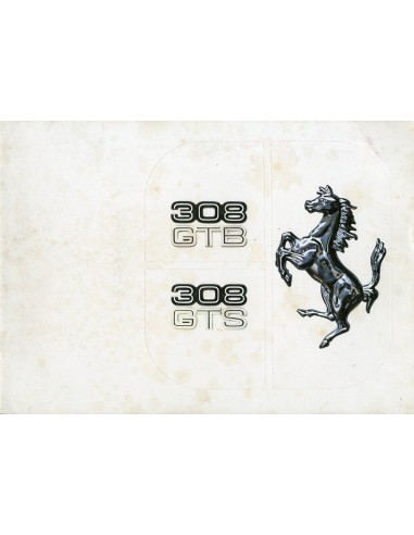 1977 FERRARI 308 GTS GTB BROCHURE 147/77