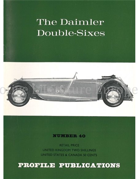 THE DAIMLER DOUBLE - SIXES'  (PROFILE PUBLICATIONS 40)