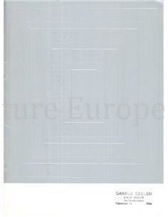 1972 BMW 3.0 CS | CSI BROCHURE NEDERLANDS