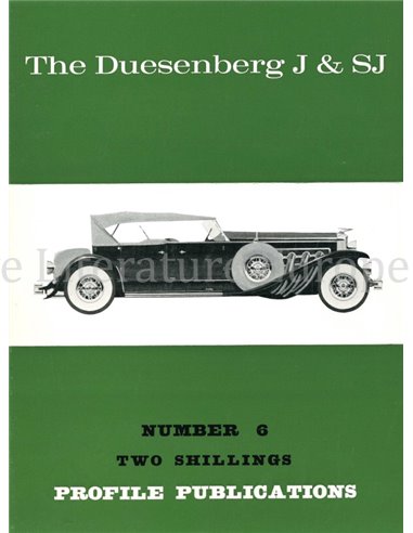 THE DUESENBERG J & SJ  (PROFILE PUBLICATIONS 06)