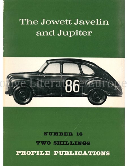 THE JOWETT JAVELIN AND JUPITER  (PROFILE PUBLICATIONS 16)
