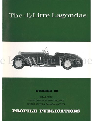 THE 4.5 LITRE LAGONDA  (PROFILE PUBLICATIONS 29)