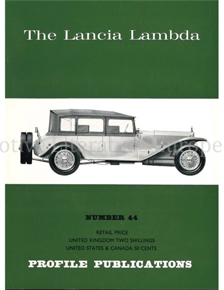 THE LANCIA LAMBDA  (PROFILE PUBLICATIONS 44)
