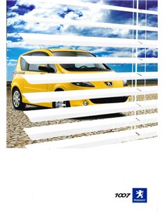 2005 PEUGEOT 1007 BROCHURE FRANS