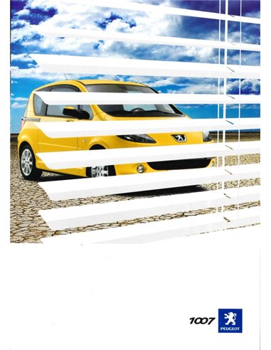 2005 PEUGEOT 1007 BROCHURE FRANS