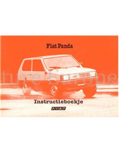 1983 FIAT PANDA BETRIEBSANLEITUNG NIEDERLÄNDISCH