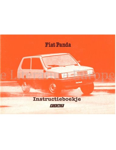 1983 FIAT PANDA INSTRUCTIEBOEKJE NEDERLANDS