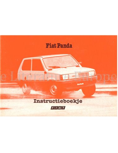 1983 FIAT PANDA OWNERS MANUAL DUTCH