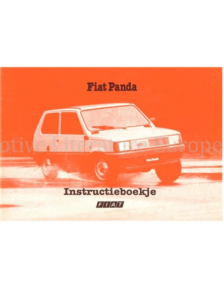 1983 FIAT PANDA INSTRUCTIEBOEKJE NEDERLANDS
