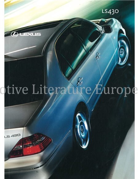 2003 LEXUS LS430 HARDCOVER BROCHURE DUITS