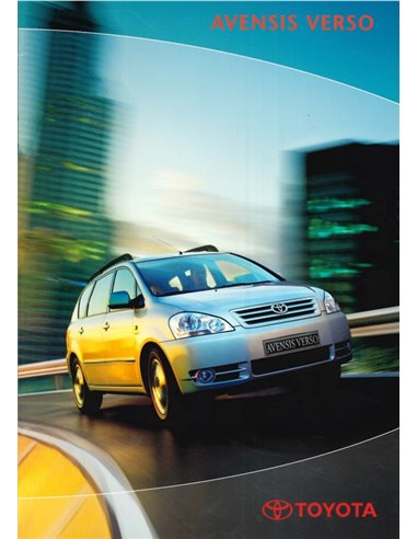 2003 TOYOTA AVENSIS VERSO BROCHURE NEDERLANDS