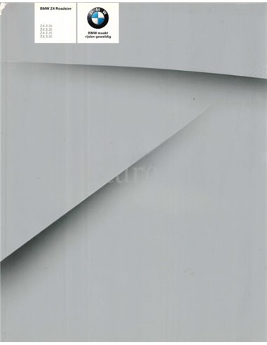 2005 BMW Z4 ROADSTER BROCHURE DUTCH