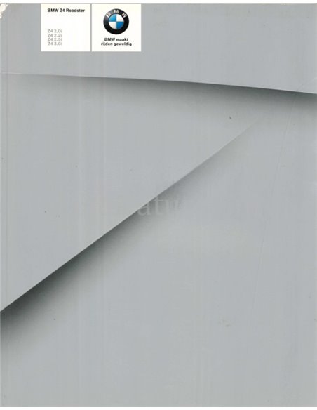 2005 BMW Z4 ROADSTER BROCHURE DUTCH