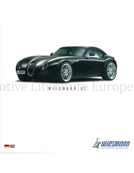 2006 WIESMANN GT BROCHURE ENGELS | DUITS