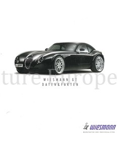 2006 WIESMANN GT DATEN & FAKTEN PROSPEKT DEUTSCH