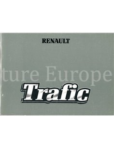 1986 RENAULT TRAFIC INSTRUCTIEBOEKJE NEDERLANDS