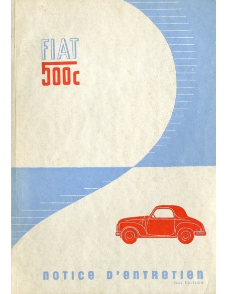 1949 FIAT 500 C INSTRUCTIEBOEKJE FRANS